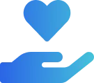 heart in hand icon